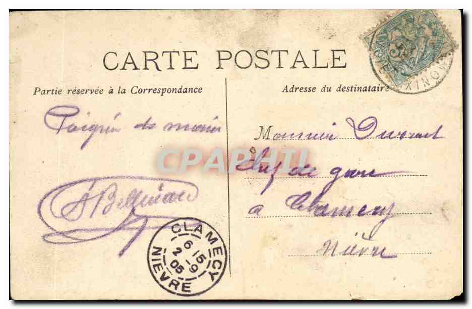 CPA Observatoire du sommat du Mont Blanc — Verso