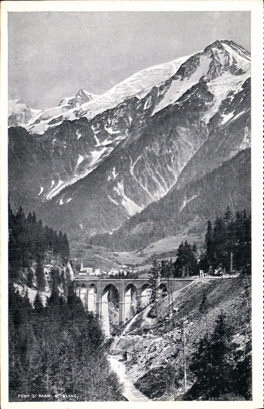 CPA Pont St Marie Mt Blanc 