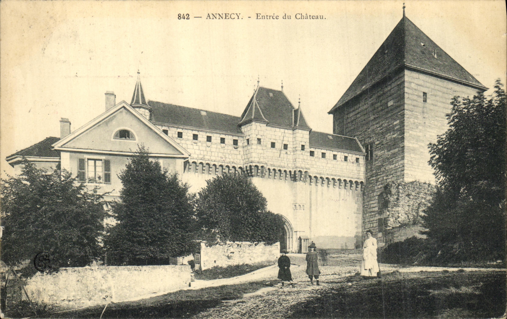 Annecy — Entrée du Château — Éditeur C. G. (n° 842)