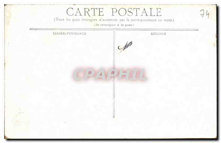 CPA Annecy Menthon Saint Bernard Le port — Rückseite