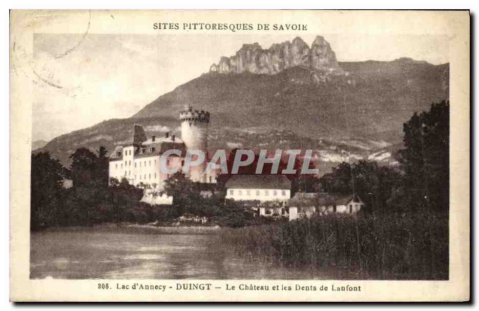Lac d'Annecy — Le Château et les Dents de Lanfont — Sites pittoresques de Savoie