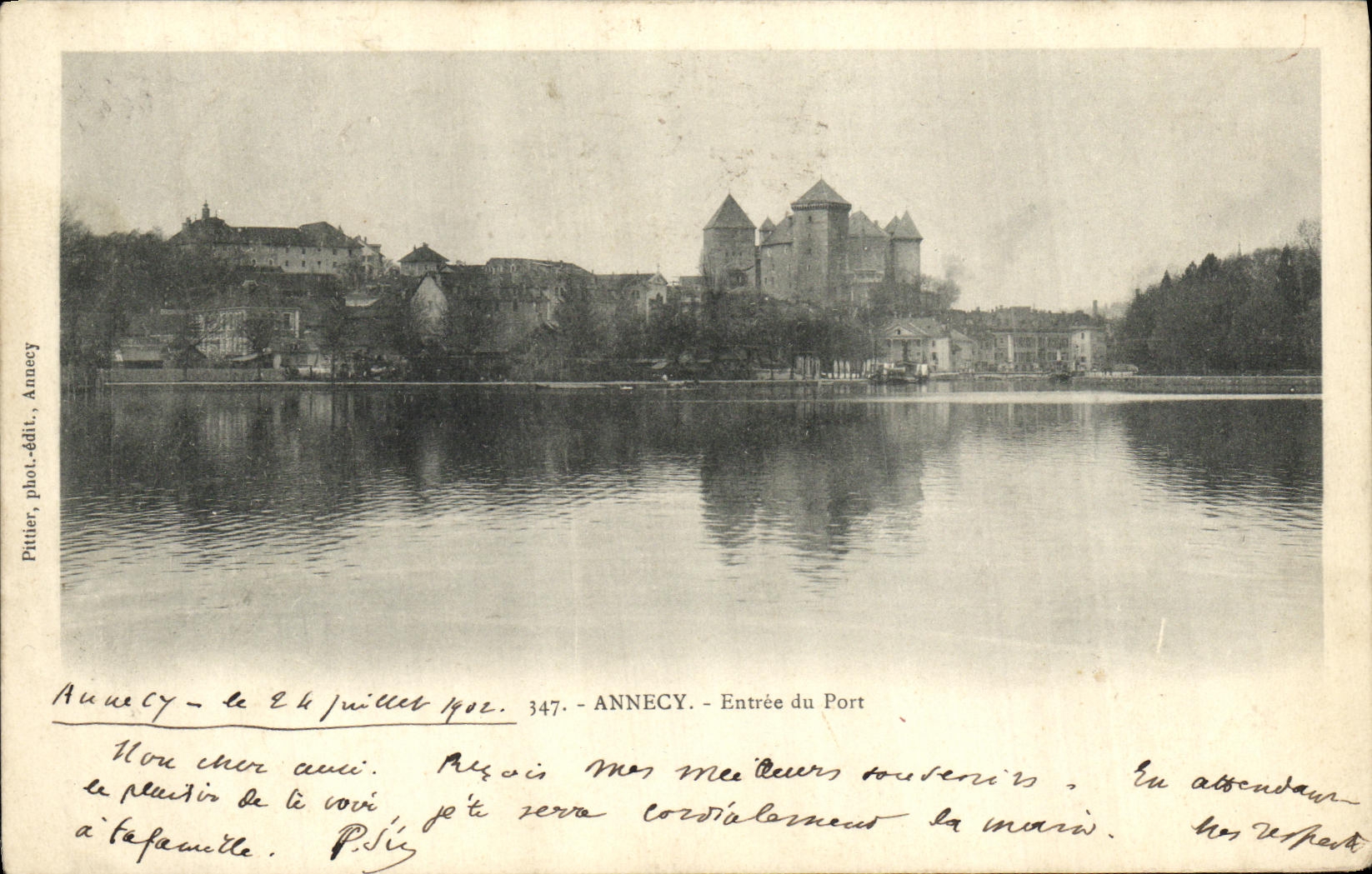 ANNECY — Eingang zum Hafen — Pittier, photo-publ., Annecy, Nr. 347