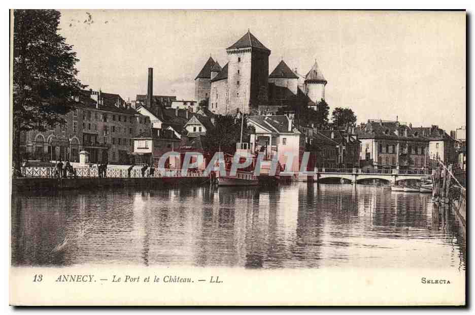 Annecy — Le Port et le Château — Selecta