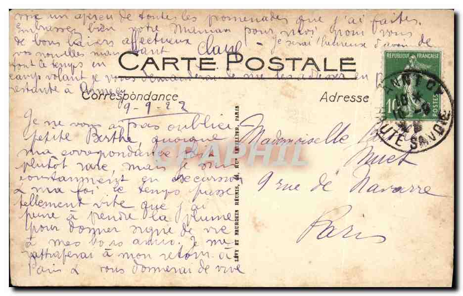 Lac d'Annecy — Le Château — LL — n°167 — Reverso