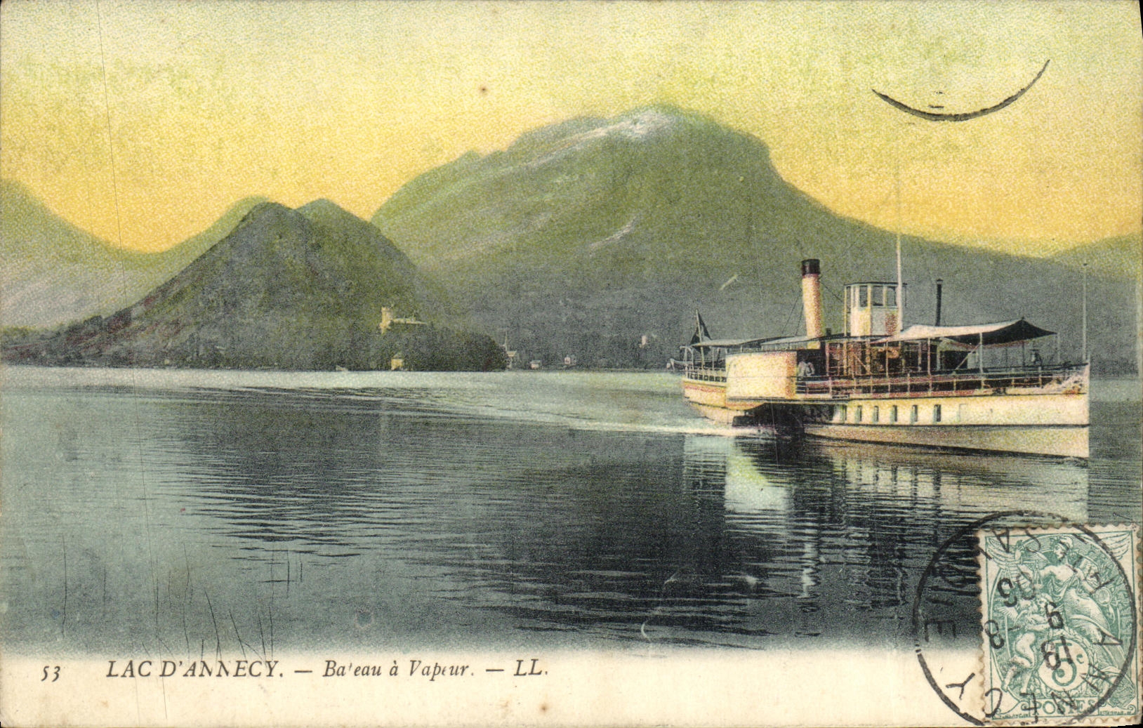 CPA Lac Annecy Bateau a vapeur 