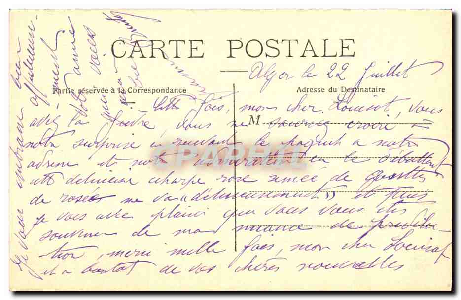 Evian-les-Bains — Terrasse du Royal-Hôtel — Collection de la Source Cachat, n° 105 — Rückseite