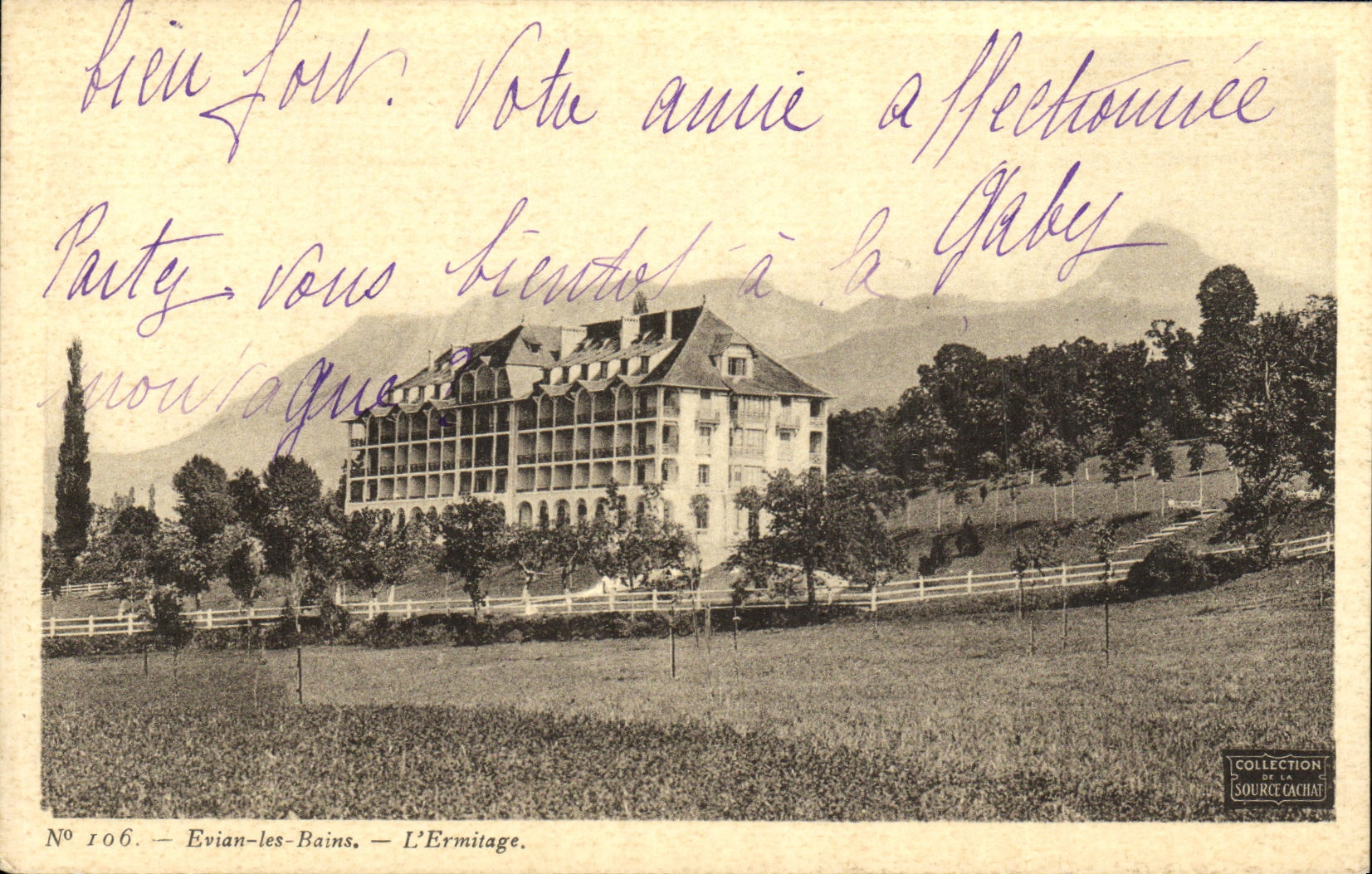 CPA Evian les Bains L Ermitage