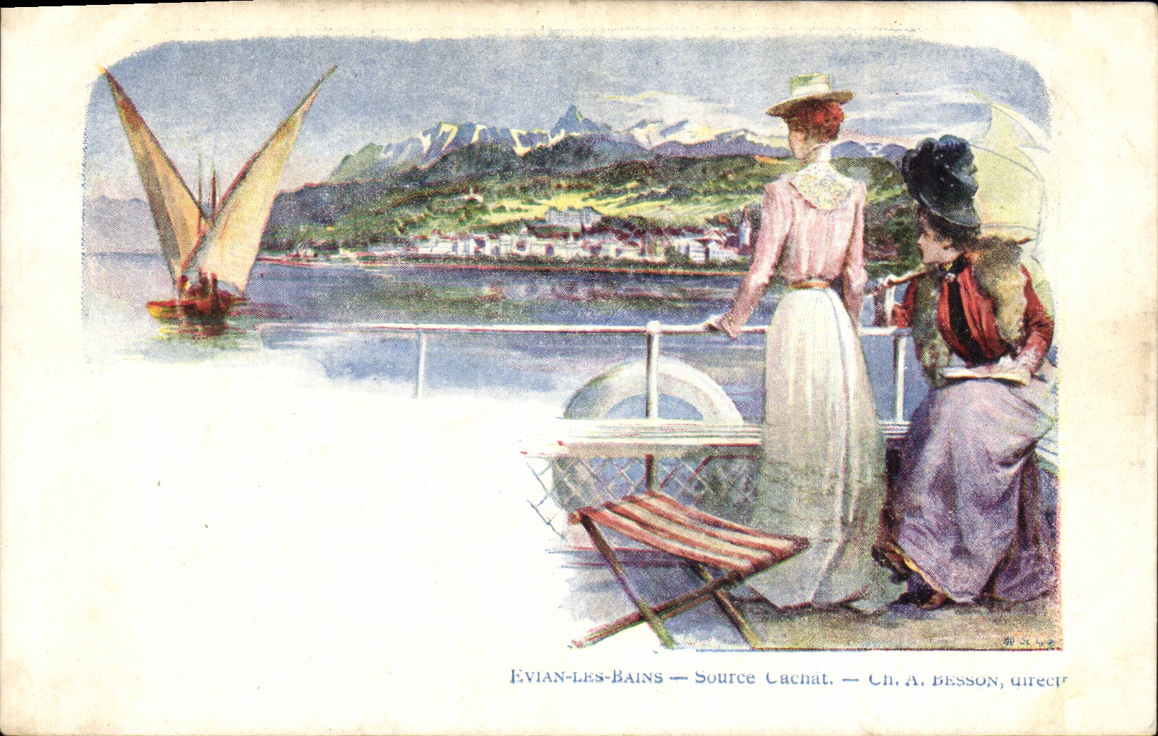 Evian-les-Bains — Source Cachat — Ch. A. Besson, direct.