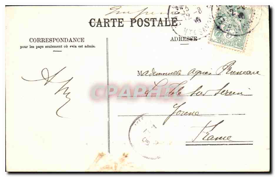 CPA Evian les Bains Port et Jetee Bateau — Rückseite