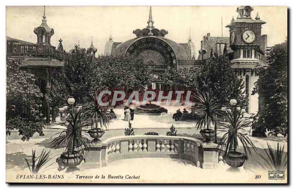 CPA Evian les Bains Terrasse de la Buvette Cachat