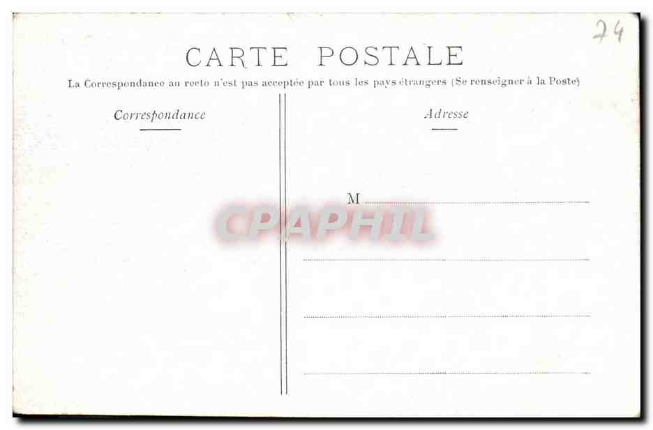 CPA Evian les Bains Vue Generale Bateau — Verso