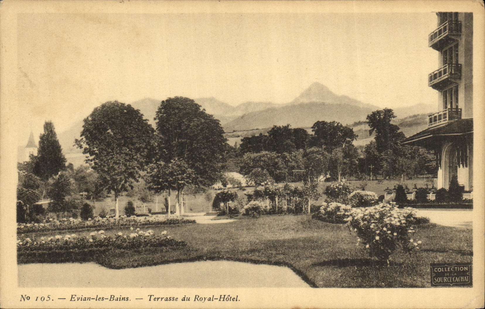 CPA Evian les Bains Terrasse du Royal Hotel