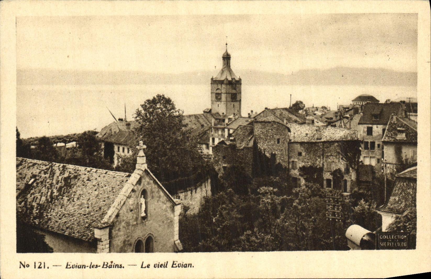CPA Evian les Bains Le Vieil Evian