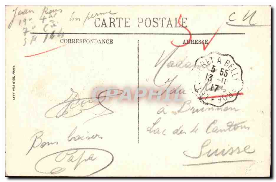 Thonon-les-Bains — Le Port des Pêcheurs — Selecta LL n°110 — Rückseite