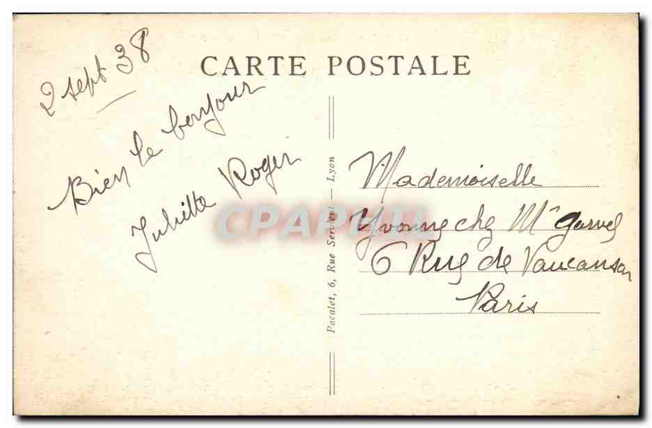 Thonon-les-Bains — Le port — P.L. — Rückseite
