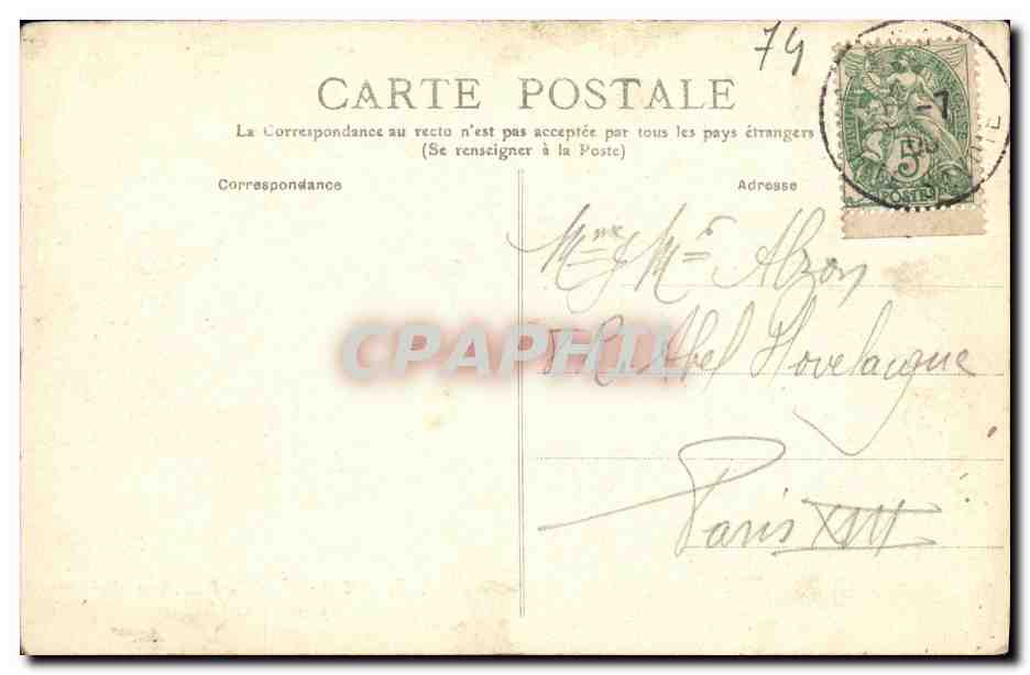 CPA Abondance Vue generale et le Mont Chauffe — Rückseite
