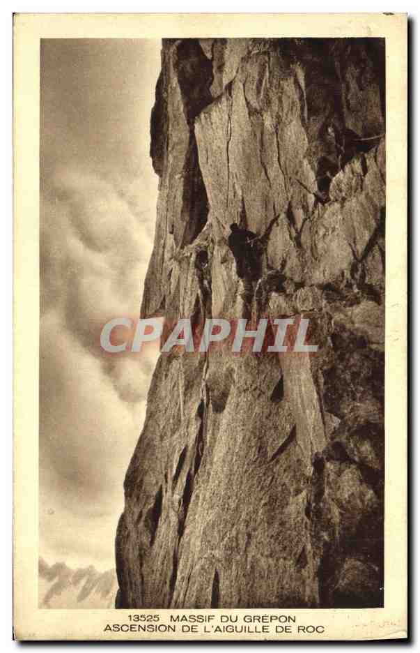 Ascension de l'Aiguille de Roc — Massif du Grépon — Braun & Cie, Imp.-Édit. Mulhouse-Dornach