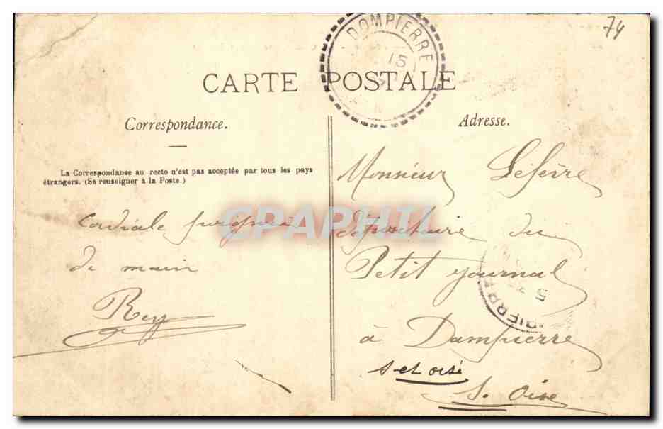 Thones - Le Château et Mont Lachat — Pilhier, phot.-édt. Aunay, n°528 — Rückseite