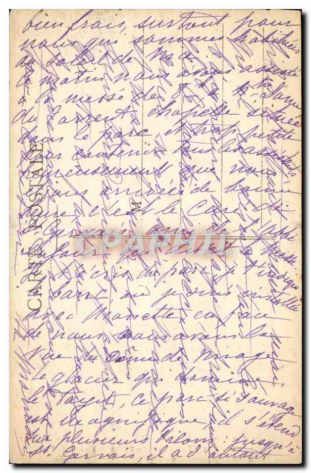 Fayet-Saint-Gervais-les-Bains — Un coin du Parc — A. Gardet — Annecy, n° 1047 — Reverso
