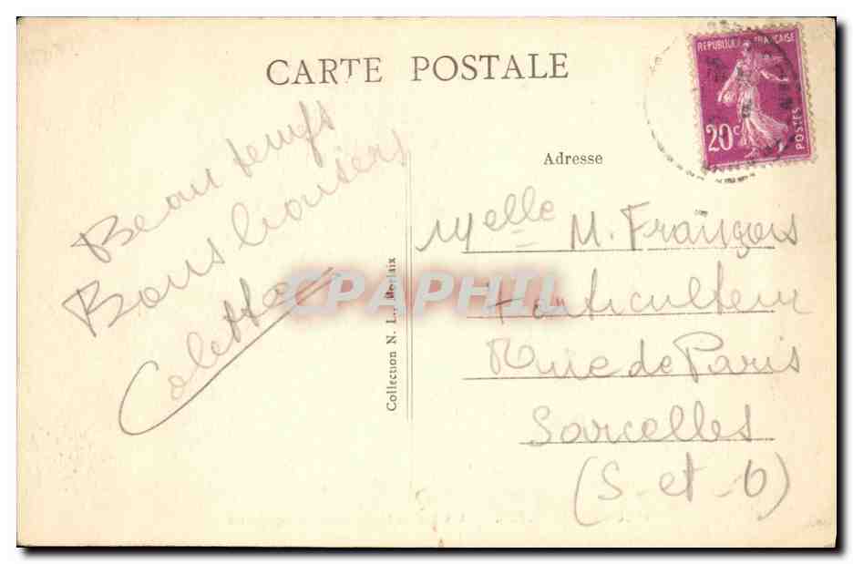 PLOUGRESCANT (C.-du-N.) — Les Roches tremblantes de Castel-Meur — Verso
