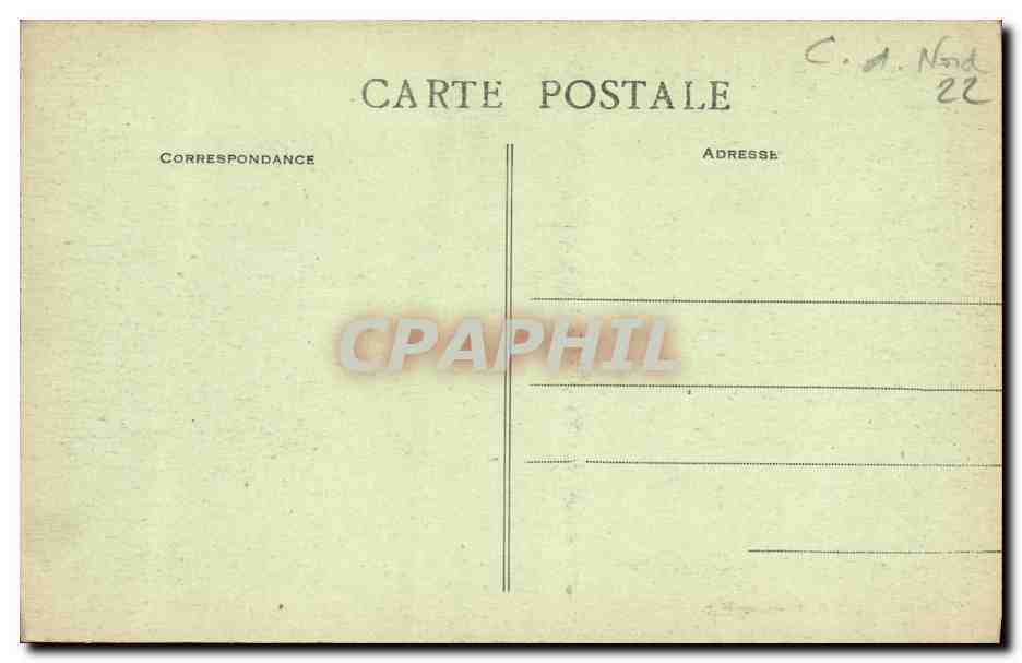 PLOUGRESCANT - Les Curieux Rochers de Portz-Caff — Col. E. Hamonie, St-B. — Verso