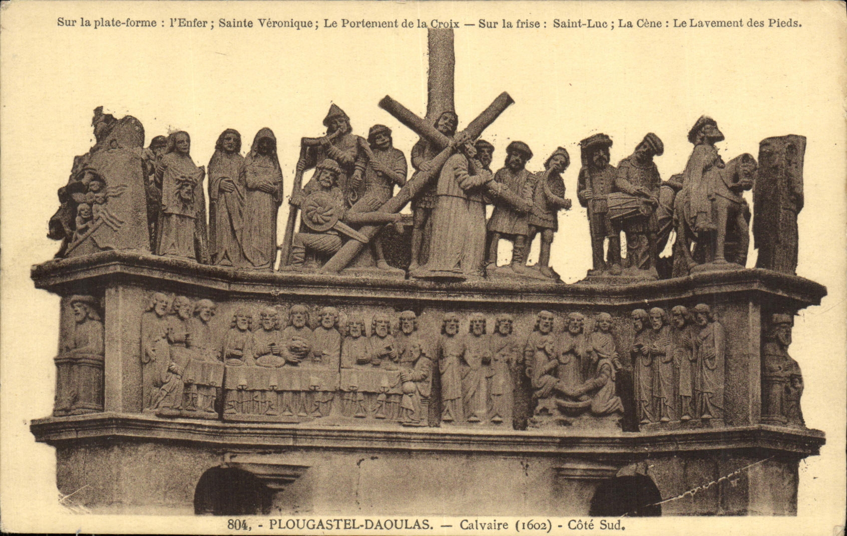 CPA Plougastel Daoulas Calvaire Cote Sud