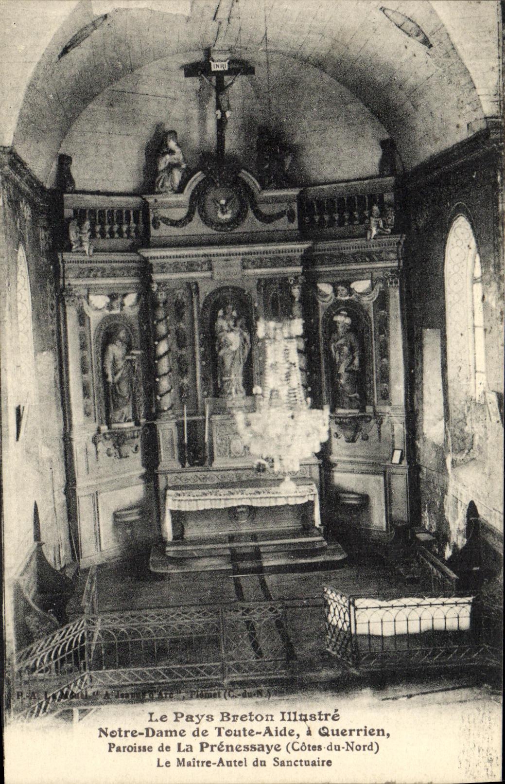 Intérieur de l'église Notre-Dame de Toute-Aide à Querrien — Le Pays Breton Illustré, n° 36