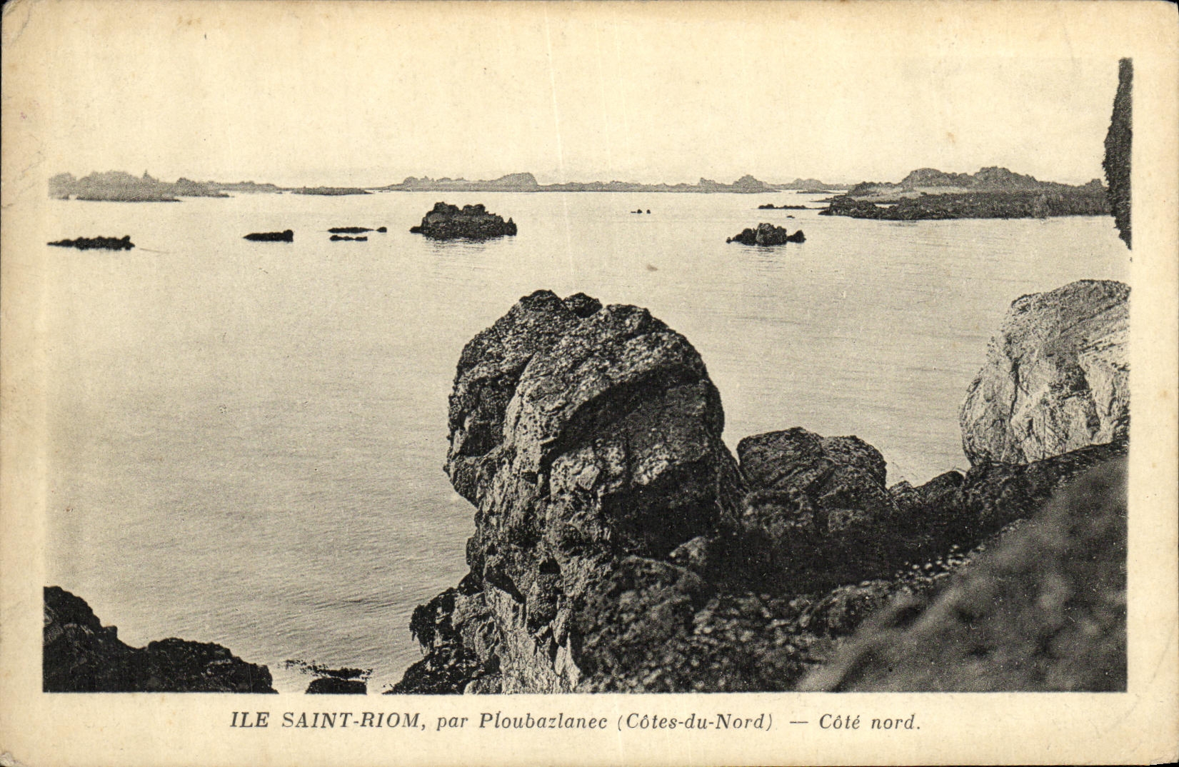 CPA Ile Saint Riom par Ploubazlanec Cote nord