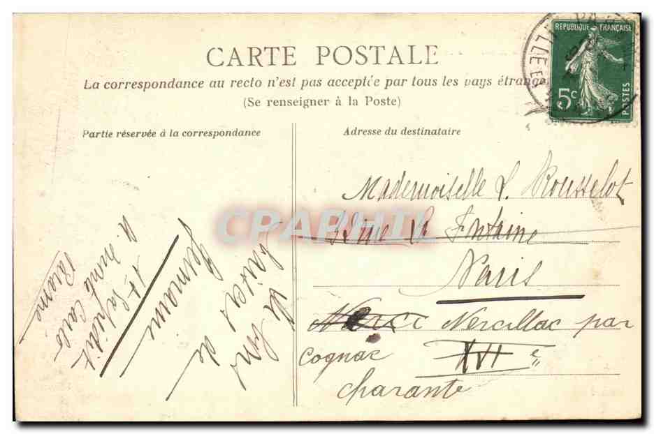 CPA Cote d Emeraude Les Bords de la Rance La Passager Bateau — Rückseite