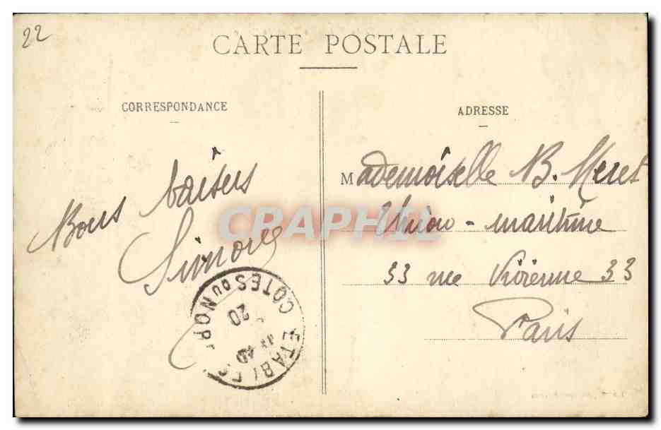 Cesson (C.-du-N.) — La Tour de Cesson — J. Sarel, éditeur, Rennes — Verso