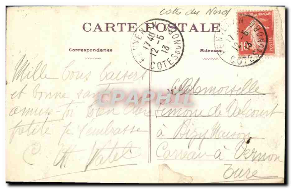 Le Fort Lalatte - Le Pont-Levis — La Bretagne Pittoresque — Phototype Vasseulle, Collection L. Martin — Verso