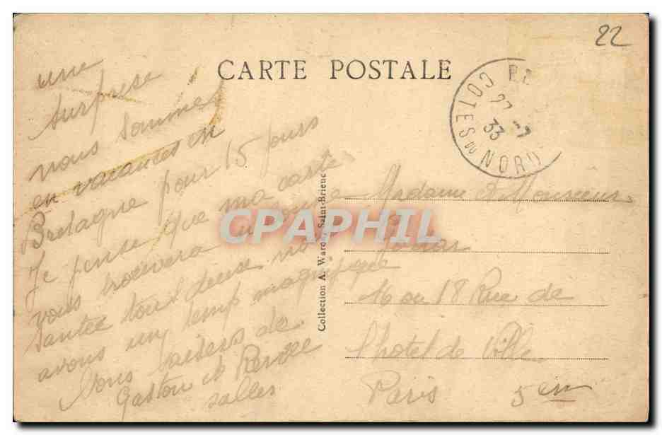 Plage des Vallées — La Pointe de la Lingouare au Val André et le Verdelet — A.W. - 9962 - Pléneuf — Achterkant