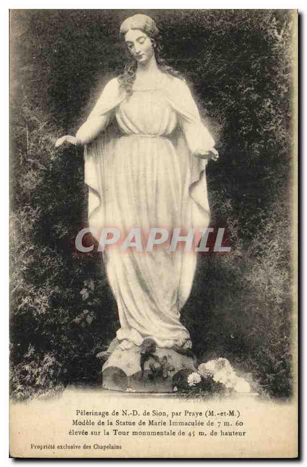 Statue de Notre-Dame de Sion — Modèle de la statue monumentale de 45 m — Propriété exclusive des Chapelains