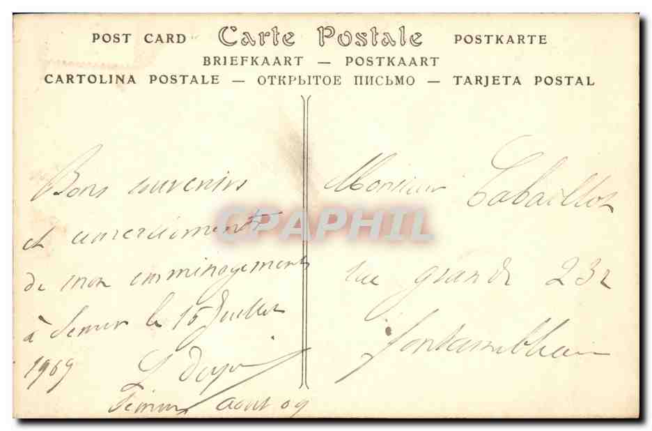 CPA Semur Le Donjon et l Eglise Notre Dame — Rückseite