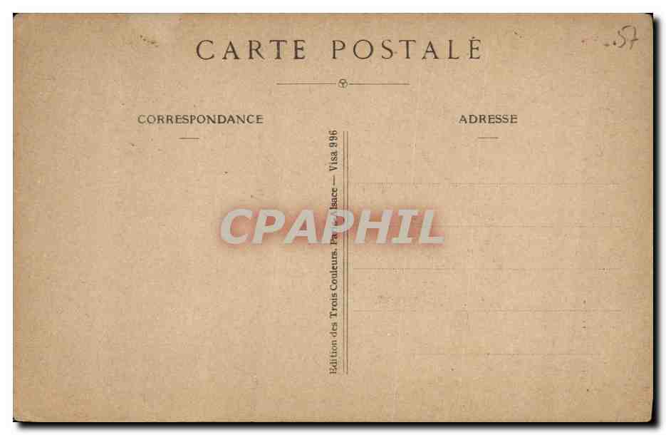 CPA Chants populaires de Lorraine Femme folklore — Rückseite