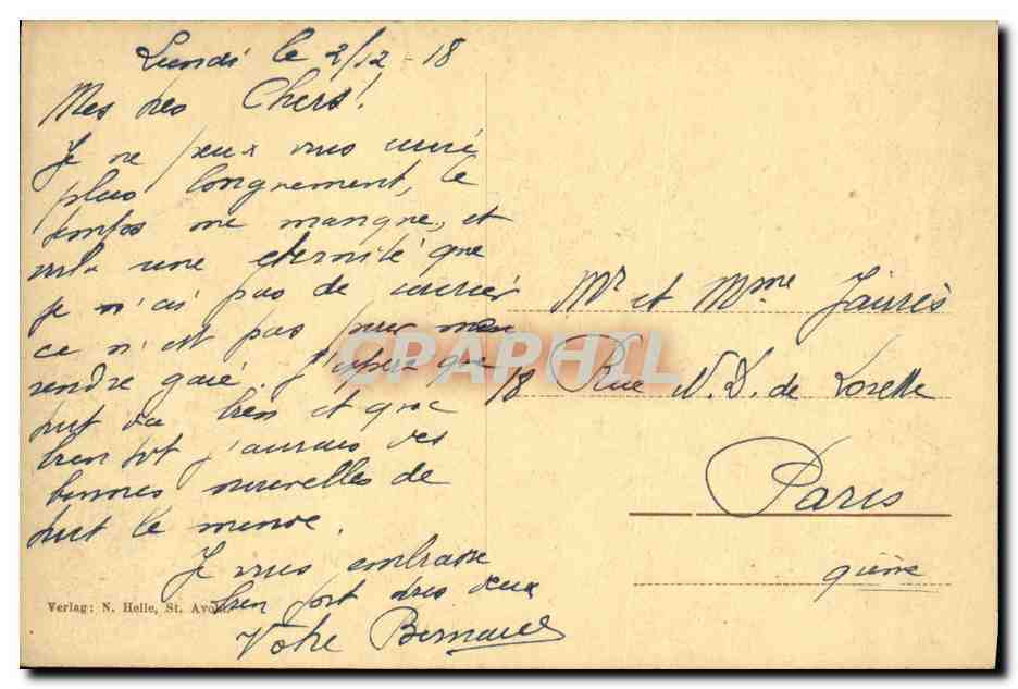 CPA St Avold — Back