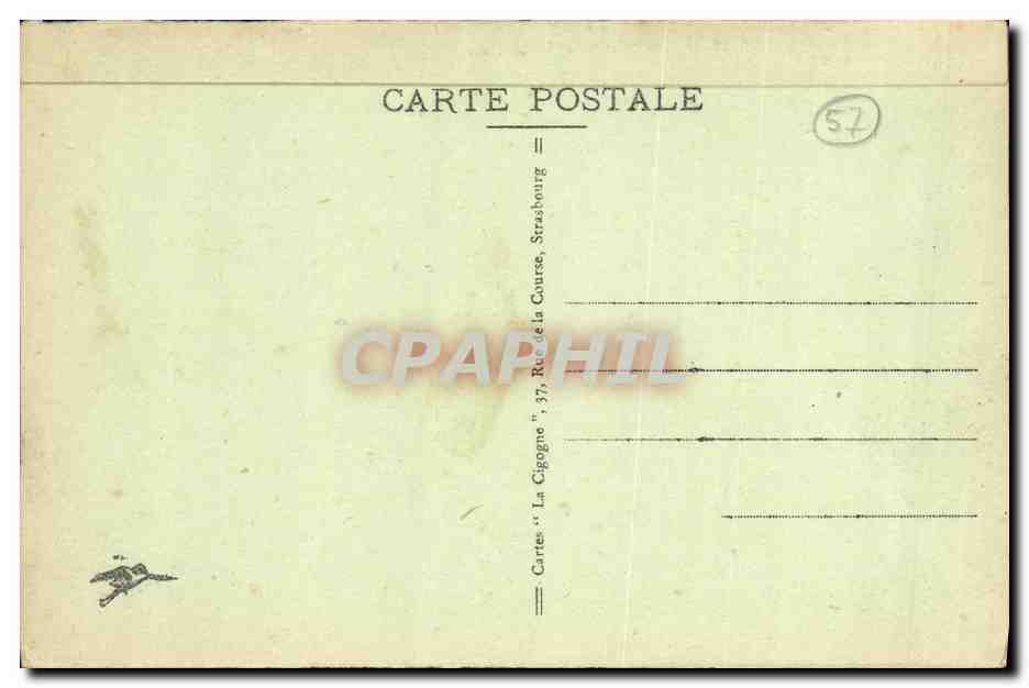 Bärentthal, près Niederbronn — paysage lacustre avec collines et fermes — éditeur Cartes 'La Cigogne', Strasbourg — Rückseite
