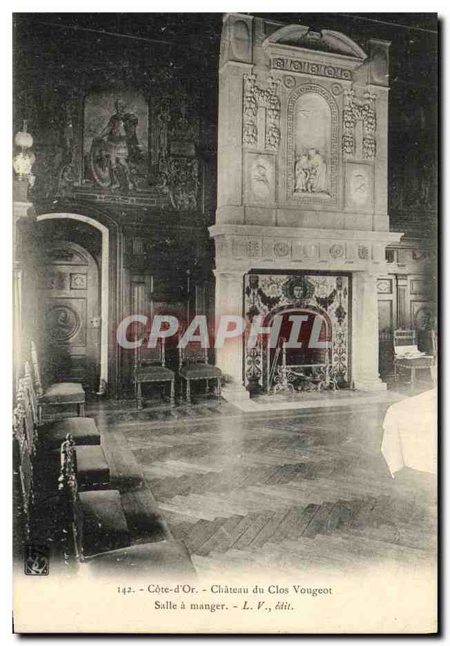 Château du Clos Vougeot — Salle à manger — L. V., édit.