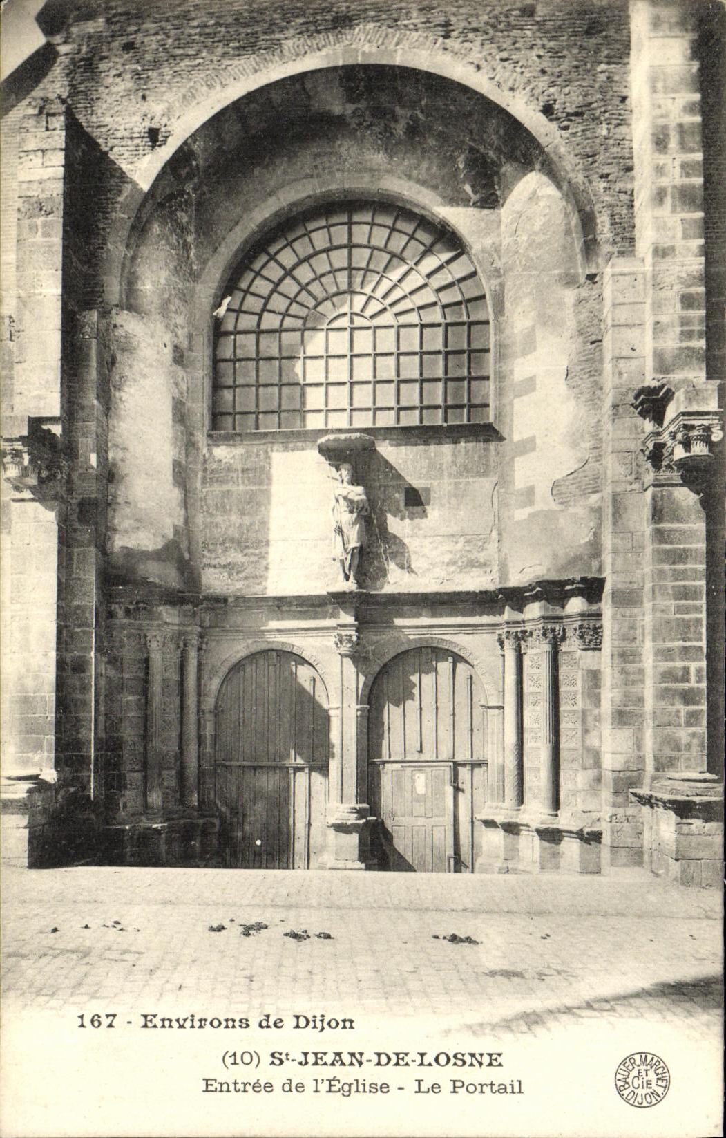 CPA Environs Dijon St Jean De Losne Entree de l Eglise Le Portail