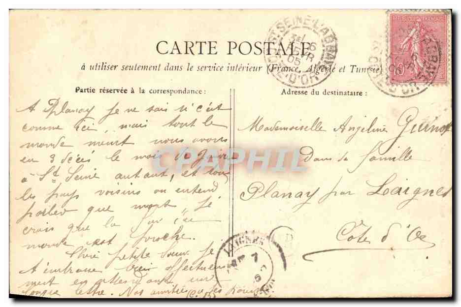 CPA Route des Echelles a St Pierre d Estremont au Frou — Rückseite