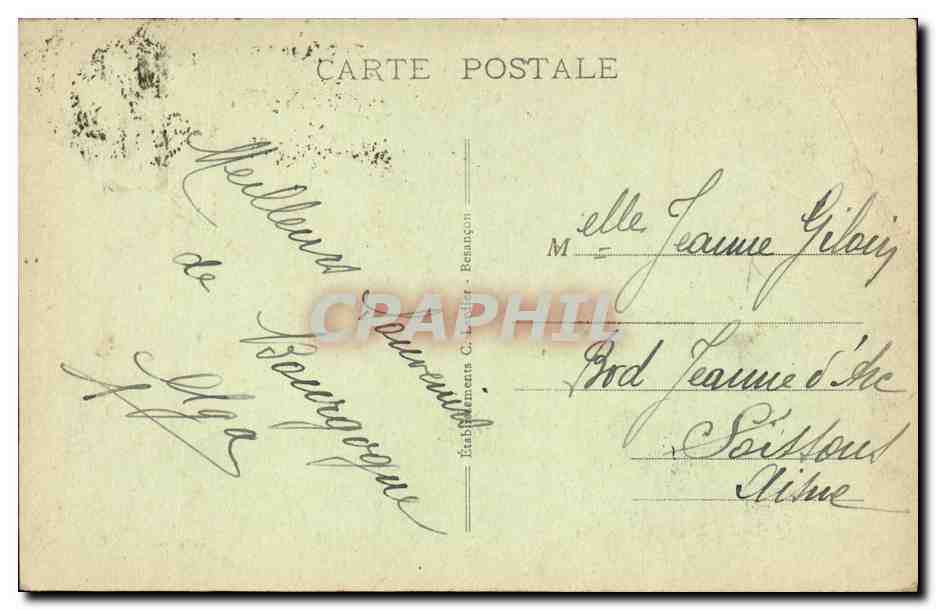 CPA Seurre Le Pont et l Entree en Ville — Rückseite