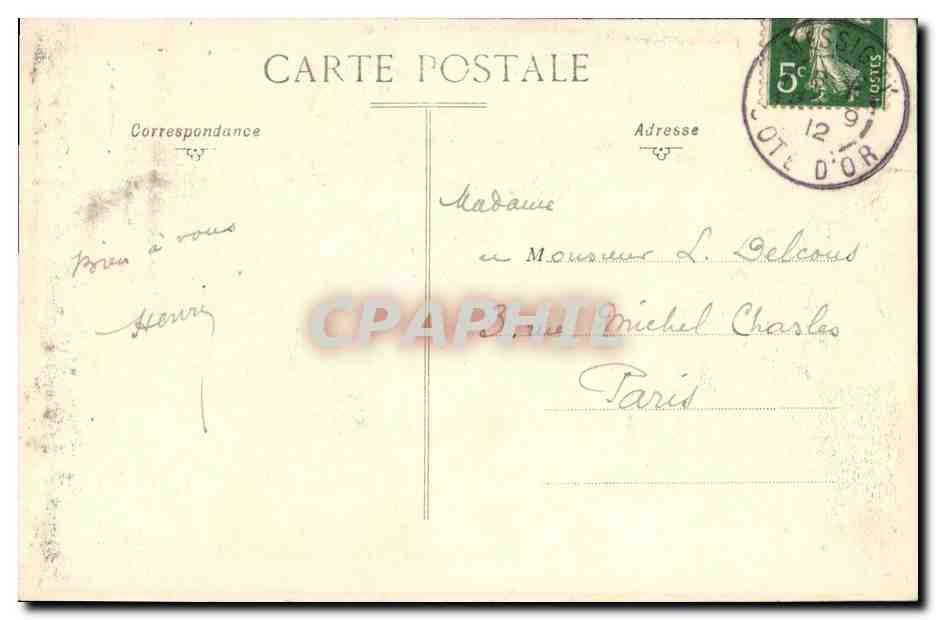 CPA Messigny Le monument militaire Militaria — Rückseite