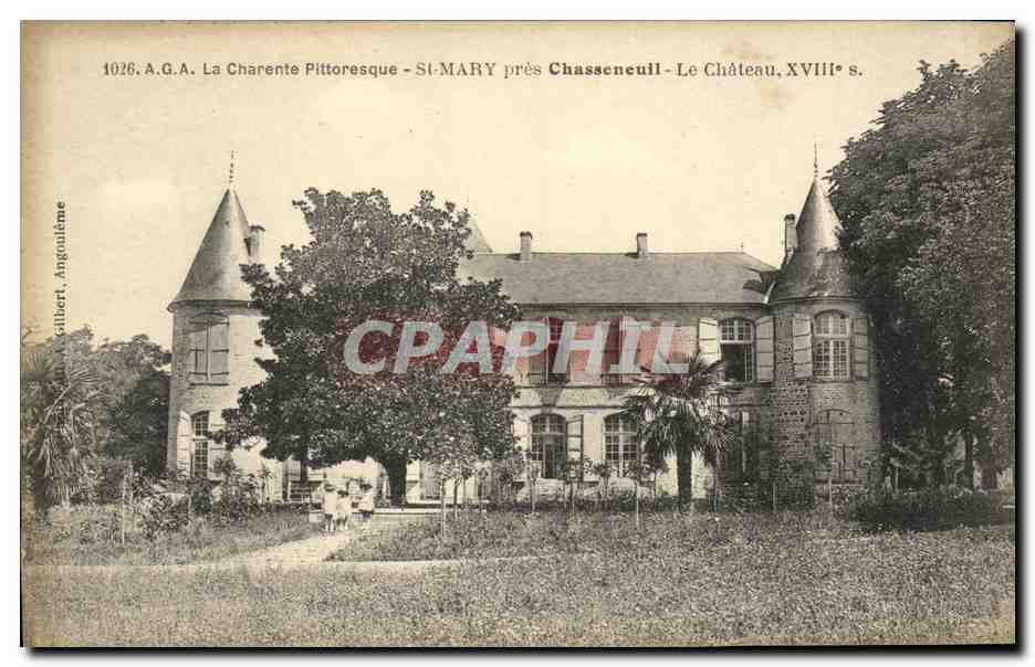 St-Mary près Chasseneuil — Le Château, XVIIIe s. — A.G.A. Angoulême