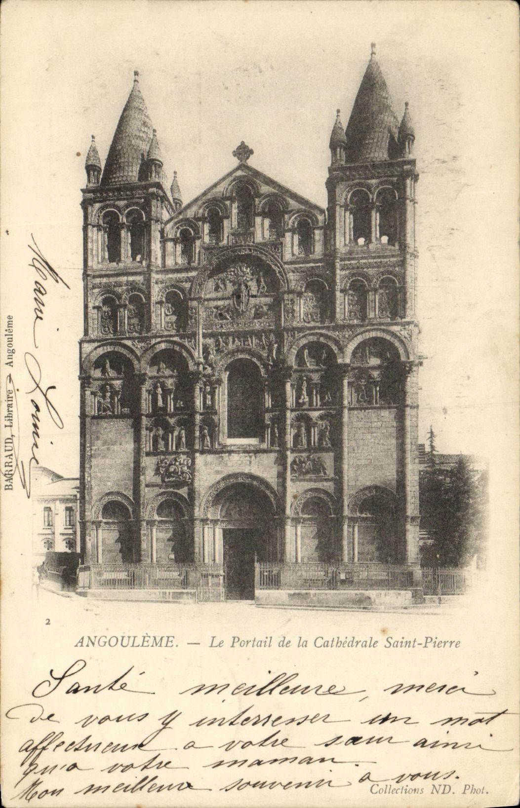 Angoulême — Le Portail de la Cathédrale Saint-Pierre — Bagraud, Libraire, Angoulême