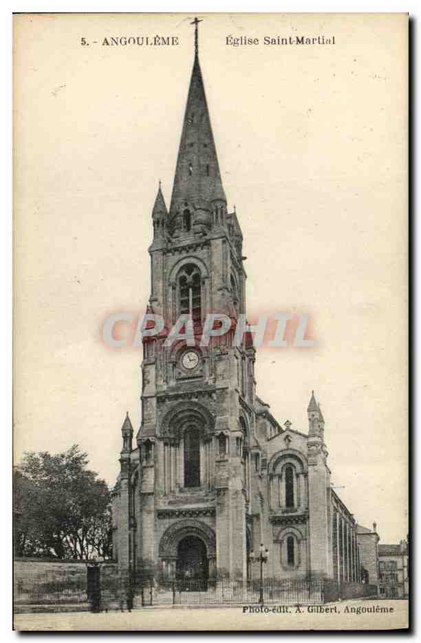 Angoulême — Church of Saint-Martial — Photo-Edit. A. Gilbert, Angoulême