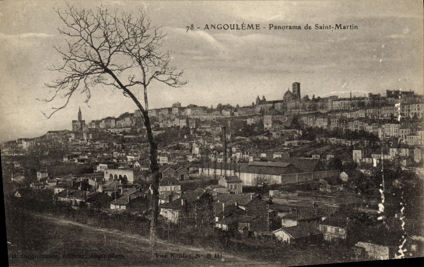 CPA Angouleme Panorama de Saint Martin