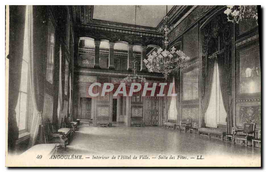 Angoulême — Intérieur de l'Hôtel de Ville — Salle des Fêtes — LL. n°40