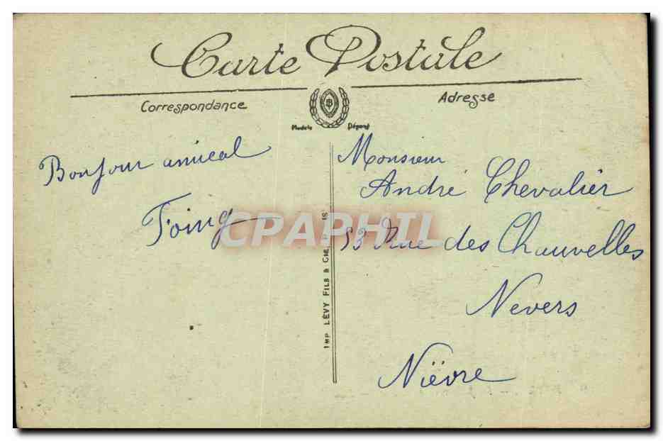 CPA Royan La Jetee vers Foncillon Bateau  — Rückseite