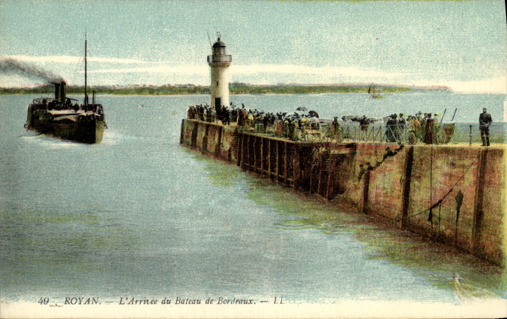 Royan — L'Arrivée du Bateau de Bordeaux — LL