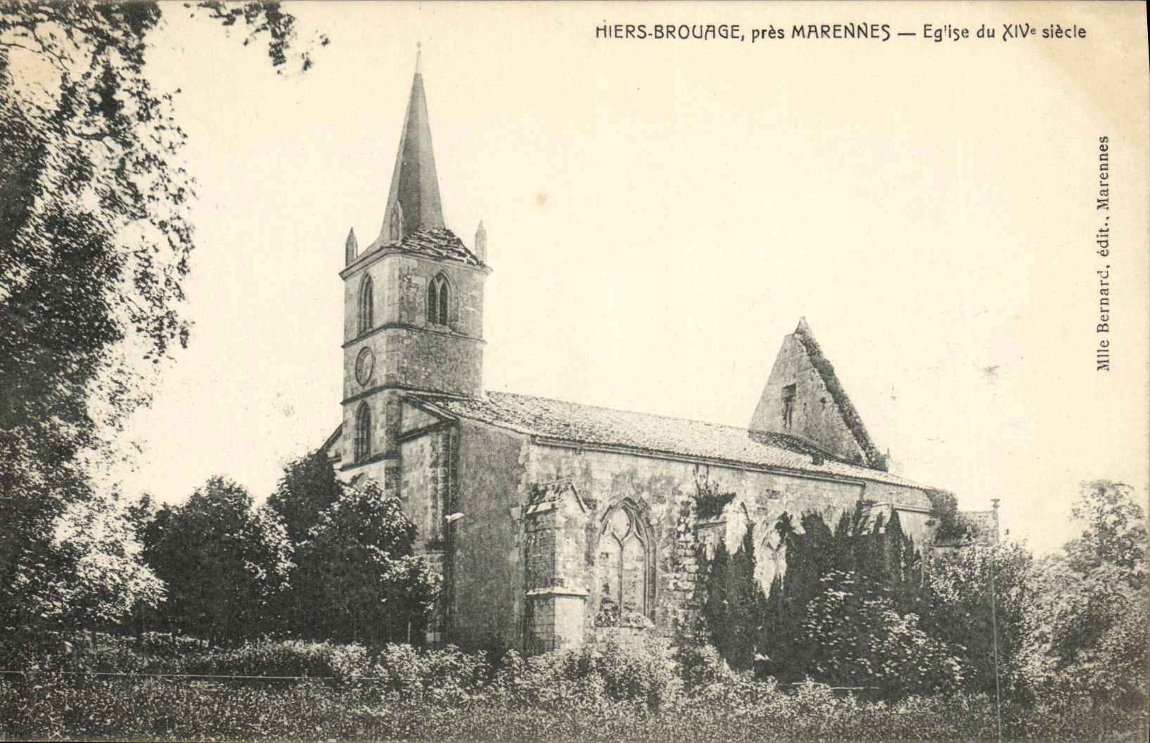 Riers-Brouage, près Marennnes — Église du XIVe siècle — Mille Bernard, édit. Marennnes
